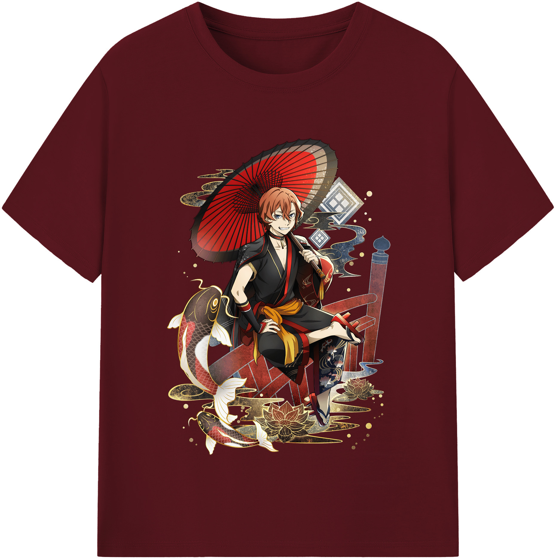 （画像用） 文豪ストレイドッグス Bungo Stray Dogs 綿100％半袖Tシャツ（フロントプリント）